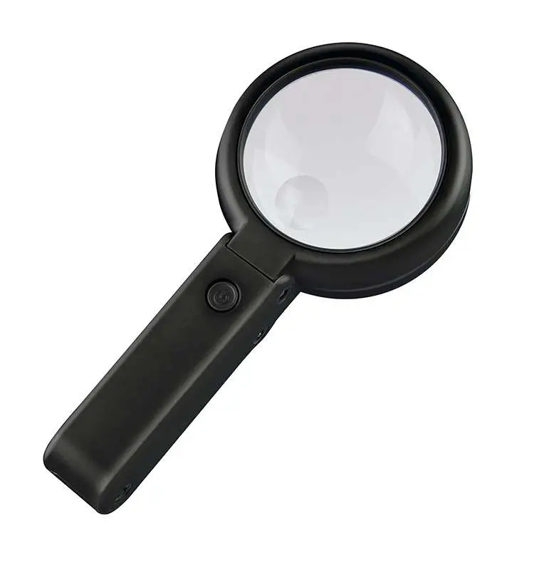 Figurine lightcraft foldable led magnifier w stan